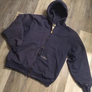 Vintage 90’s Carhartt Men's Navy Hoodie